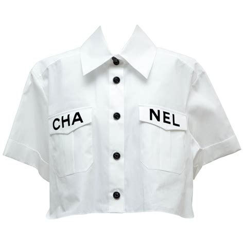 chanel witte blouse|chanel shirt clearance.